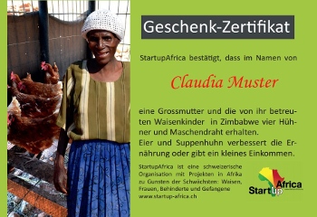 Geschenkgutschein Hühner